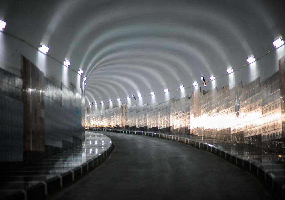 Underground Capitol Complex tunnel connecting House and Senate office buildings to the Capitol